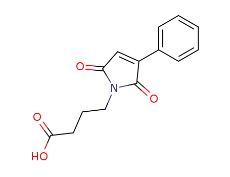 Molecular Structure of 55776-92-6 (1H-Pyrrole-1-butanoic acid, 2,5-dihydro-2,5-dioxo-3-phenyl-)