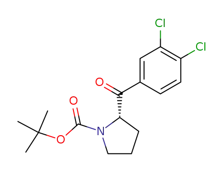 1-Pyrrolidinecarboxylic acid, 2-(3,4-dichlorobenzoyl)-, 1,1-dimethylethyl
ester, (2S)-