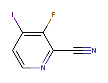 Molecular Structure of 669066-35-7 (3-Fluoro-4-iodopyridine-2-carbonitrile)