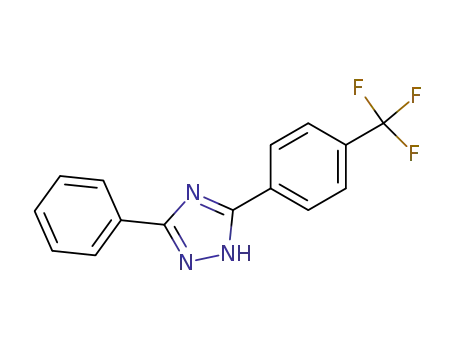 Molecular Structure of 89804-59-1 (1H-1,2,4-Triazole, 3-phenyl-5-[4-(trifluoromethyl)phenyl]-)