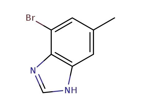 Molecular Structure of 1126824-09-6 (4-bromo-6-methyl-1H-benzo[d]imidazole)