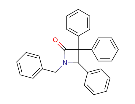 2-Azetidinone, 3,3,4-triphenyl-1-(phenylmethyl)-