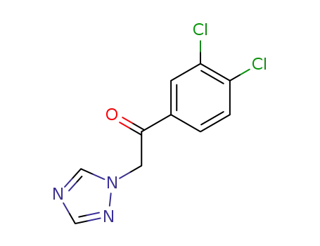Molecular Structure of 58905-25-2 (Ethanone, 1-(3,4-dichlorophenyl)-2-(1H-1,2,4-triazol-1-yl)-)