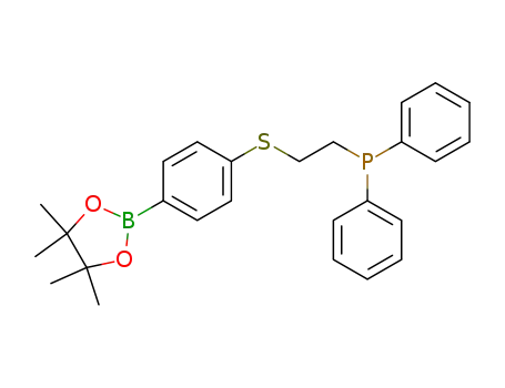 diphenyl-{2-[4-(4,4,5,5-tetramethyl-[1,3,2]dioxaborolan-2-yl)-phenylsulfanyl]-ethyl}-phosphane