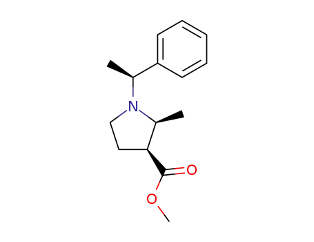(2S,3S)-<1-(1(S)-phenylethyl)-2-methylpyrrolidin-3-yl>carboxylic acid methyl ester