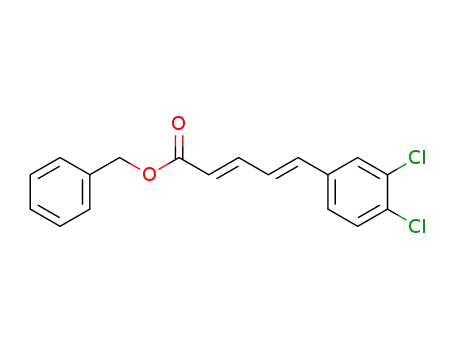 2,4-Pentadienoic acid, 5-(3,4-dichlorophenyl)-, phenylmethyl ester,
(2E,4E)-