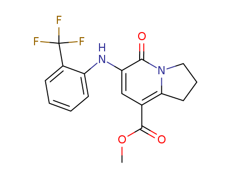 METHYL 5-OXO-6-(2-TRIFLUOROMETHYLPHENYLAMINO)-1,2,3,5-TETRAHYDROINDOLIZINE-8-CARBOXYLATE