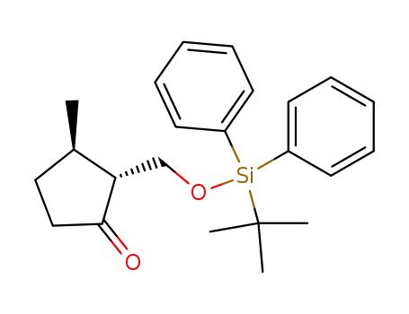 Cyclopentanone,
2-[[[(1,1-dimethylethyl)diphenylsilyl]oxy]methyl]-3-methyl-, (2R,3R)-