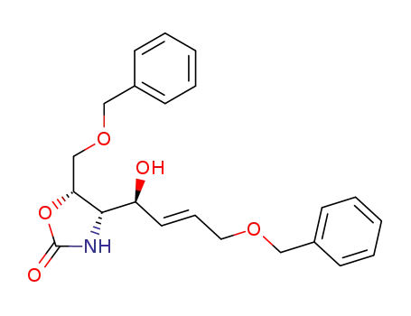 (4S,5R,1'S,E)-4-[4'-benzyloxy-1'-(hydroxy)but-2'-enyl]-5-(benzyloxy)methyloxazolidin-2-one