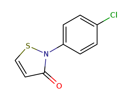 Molecular Structure of 33319-86-7 (3(2H)-Isothiazolone, 2-(4-chlorophenyl)-)