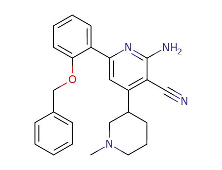 2'-amino-6'-(2-benzyloxy-phenyl)-1-methyl-1,2,3,4,5,6-hexahydro-[3,4']bipyridinyl-3'-carbonitrile