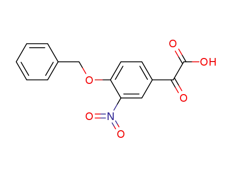 Molecular Structure of 61560-90-5 (Benzeneacetic acid, 3-nitro-a-oxo-4-(phenylmethoxy)-)