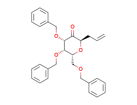 1-(3',4',6'-tri-O-benzyl-α-D-lyxo-hexulopyranosyl)-2-propene