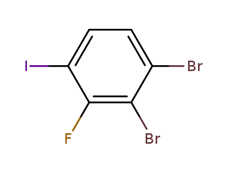 Molecular Structure of 881667-35-2 (1,2-DIBROMO-3-FLUORO-4-IODO-BENZENE)