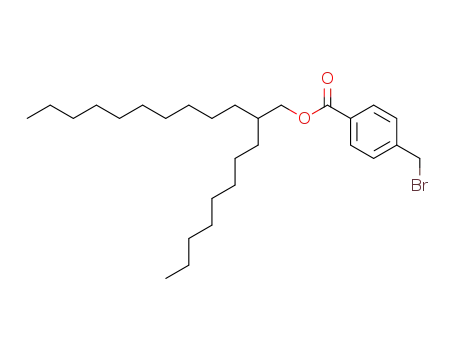 Molecular Structure of 808142-53-2 ((2-octyldodecyl) 4-bromomethylbenzoate)