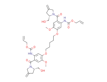 1,1'-[[(pentane-1,5-diyl)dioxy]-bis[(2-amino-N-allyloxycarbonyl-5-methoxy-1,4-phenylene)carbonyl]]-bis[(2S)-2-hydroxymethyl-4-methylidene-2,3-dihydropyrrole]