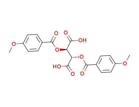 Molecular Structure of 191605-10-4 (Di-p-anisoyl-D-tartaric acid)