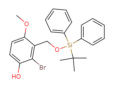 2-bromo-3-[[[(1,1-dimethylethyl)diphenylsilyl]oxy]methyl]-4-methoxyphenol