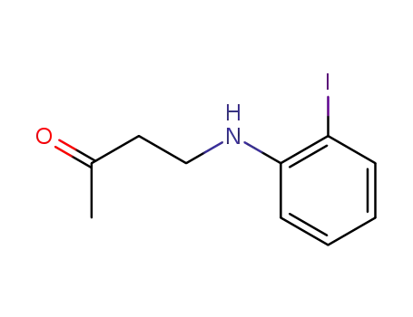 Molecular Structure of 163444-05-1 (2-Butanone, 4-[(2-iodophenyl)amino]-)