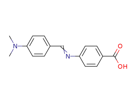 Molecular Structure of 3939-39-7 (4-((4-DIMETHYLAMINO_BENZYLIDENE)-AMINO)-BENZOLC ACID)
