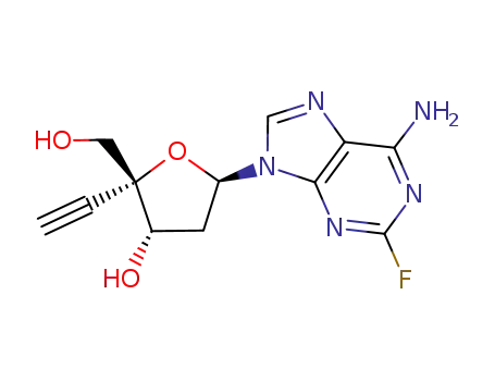 Molecular Structure of 865363-93-5 (4'-ethynyl-2-fluoro-2'-deoxyadenosine)