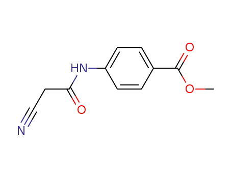 Molecular Structure of 107233-58-9 (methyl 4-[(cyanoacetyl)amino]benzoate)