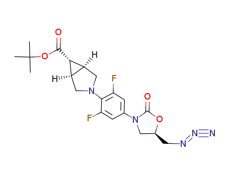 (R)-(1α,5α,6α)-3-[4-(5-azidomethyl-2-oxooxazolidin-3-yl)-2,6-difluorophenyl]-3-azabicyclo[3.1.0]hexane-6-carboxylic acid tert-butyl ester