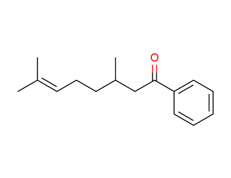 Molecular Structure of 72237-38-8 (6-Octen-1-one, 3,7-dimethyl-1-phenyl-)