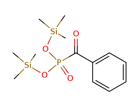 Molecular Structure of 33876-85-6 (Phosphonic acid, benzoyl-, bis(trimethylsilyl) ester)