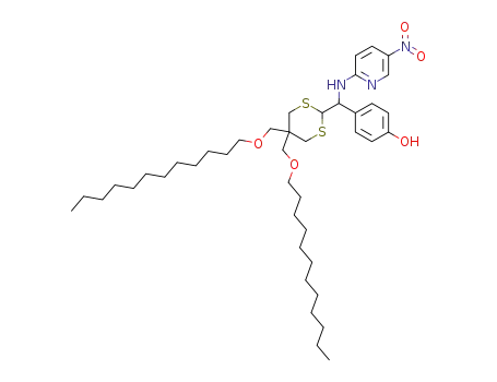 4-[(5,5-bis-dodecyloxymethyl-[1,3]dithian-2-yl)-(5-nitro-pyridin-2-ylamino)-methyl]-phenol