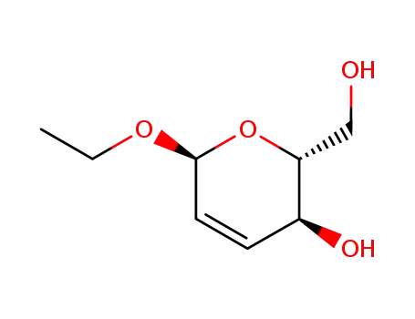 Molecular Structure of 23339-15-3 (ethyl 2,3-dideoxy-D-hex-2-enopyranoside)