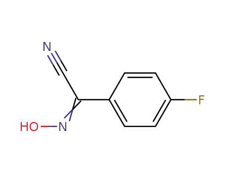 Molecular Structure of 94593-83-6 (Benzeneacetonitrile, 4-fluoro-a-(hydroxyimino)-)