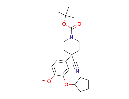 1-BOC-4-CYANO-4-[3-(CYCLOPENTYLOXY)-4-METHOXYPHENYL]-PIPERIDINE