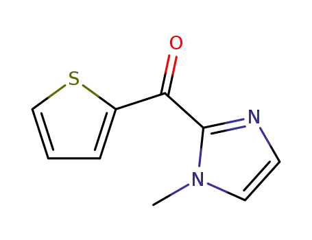 Molecular Structure of 62366-48-7 (Methanone, (1-methyl-1H-imidazol-2-yl)-2-thienyl-)