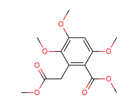 Molecular Structure of 225090-43-7 (Benzeneacetic acid, 2,3,5-trimethoxy-6-(methoxycarbonyl)-, methyl
ester)