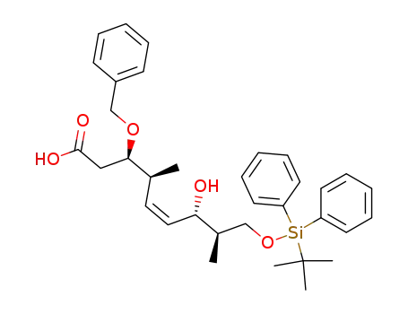 (3R,4S,7S,8R)-3-benzyloxy-9-(t-butyldiphenylsiloxy)-7-hydroxy-4,8-dimethyl-cis-5-nonenoic acid