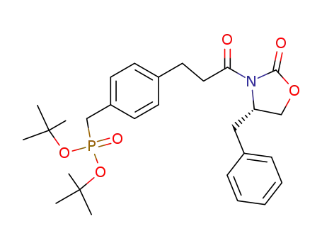 3-(3-(4-((bis(tert-butyl)phosphono)methyl)phenyl)propanoyl)-4(S)-benzyl-1,3-oxazolidin-2-one