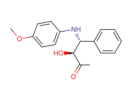 2-Butanone, 3-hydroxy-4-[(4-methoxyphenyl)amino]-4-phenyl-, (3S,4R)-