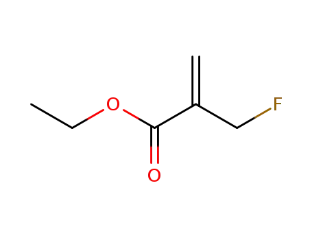 Molecular Structure of 7580-88-3 (2-Propenoic acid, 2-(fluoromethyl)-, ethyl ester)