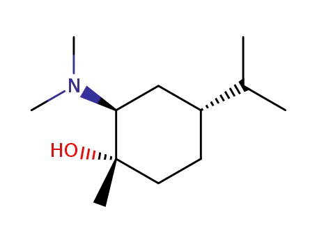 Molecular Structure of 6909-13-3 (trans N,N-dimethylamino-2 trans p-menthanol)