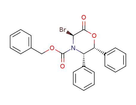 4-BENZYLOXYCARBONYL-3-BROMO-5,6-DIPHENYL-2,3,5,6-TETRAHYDRO-4H-OXAZIN-2-ONE