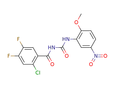 Benzamide,
2-chloro-4,5-difluoro-N-[[(2-methoxy-5-nitrophenyl)amino]carbonyl]-