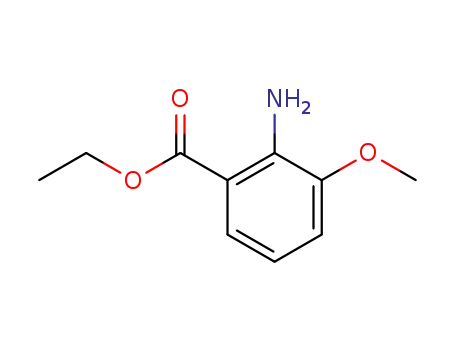 Molecular Structure of 179115-17-4 (Benzoic acid, 2-amino-3-methoxy-, ethyl ester (9CI))