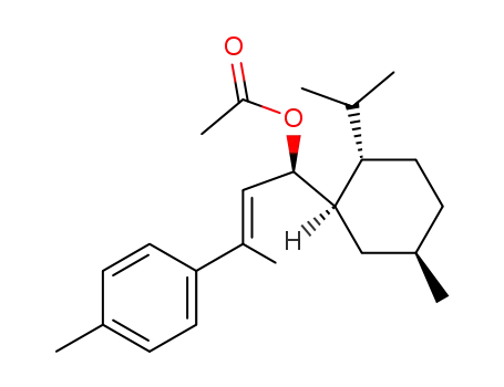 Acetic acid (E)-(S)-1-((1R,2S,5R)-2-isopropyl-5-methyl-cyclohexyl)-3-p-tolyl-but-2-enyl ester