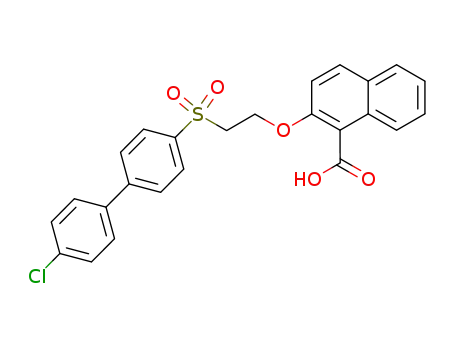 2-[2-(4'-chlorobiphenyl-4-sulfonyl)ethoxy]naphthalene-1-carboxylic acid