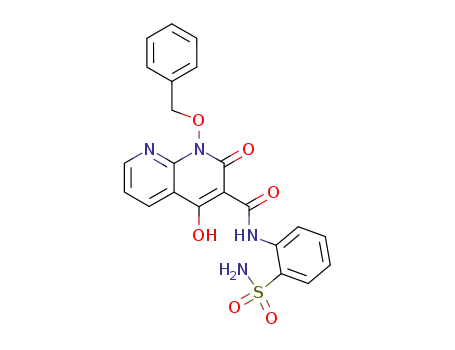 N-[2-(aminosulfonyl)phenyl]-1-(benzyloxy)-4-hydroxy-2-oxo-1,2-dihydro-1,8-naphthyridine-3-carboxamide