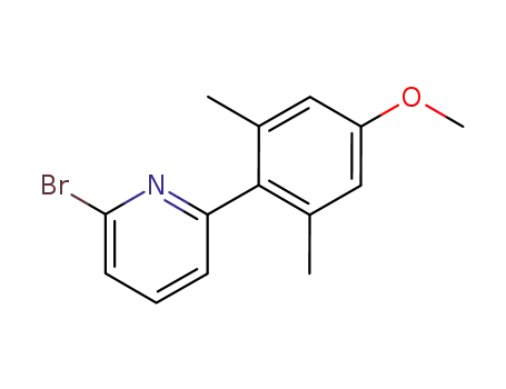 Molecular Structure of 338989-68-7 (2-bromo-6-(4-methoxy-2,6-dimethylphenyl)pyridine)