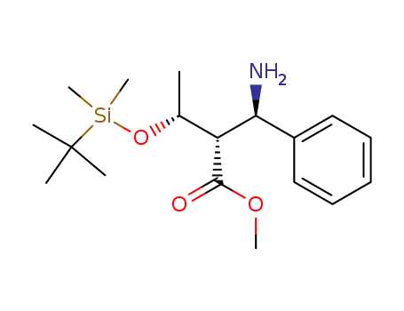 (2S,3R)-2-((R)-amino-phenyl-methyl)-3-(tert-butyl-dimethyl-silanyloxy)-butyric acid methyl ester