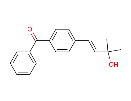 {4-[(E)-3-hydroxy-3-methyl-1-butenyl]phenyl}(phenyl)methanone