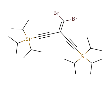 Molecular Structure of 142761-86-2 ((3-(dibromomethylene)penta-1,4-diyne-1,5-diyl)bis(triisopropylsilane))